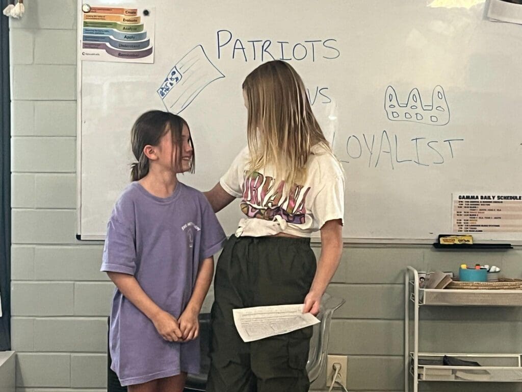 Fifth grader presents with fourth grader at school with mixed ages.